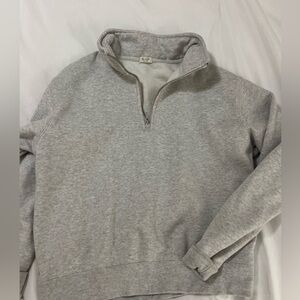 Brandy Melville one size gray zip up sweatshirt